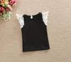 Whole baby girls Lace bubble sleeve shirts infant toddler tank top Tshirt kids babies summer clothing4518864