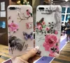 Custodie con fiori in rilievo 3D per iPhone 6 X 10 7 Plus Cover morbida in silicone per telefono 7 6 6S Accessori per custodie