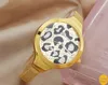 Neue ankunft frauen Mode Kleid Marke Quarz Armbanduhren Damen Casual Flache Gaze Gold Uhren montre femme