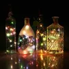 1M 10led 2m 20led festão festão fio de cobre corda luz forma de cortiça vinho rolha de garrafa de vinho fada estrelado videira lâmpada diy vaso xmas decor