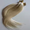 Elibess Brand100 Human Remy Hair Extensions Stick I tips Hår 0 5G S100G 200Strands 14 16 18 20 22 24 tum rak