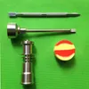 Bong Conjunto De Ferramentas de 16mm Domeless Gr2 Titanium Prego Carab Bol Dabber Slicone Jar Vidro Bong Cachimbos De Água De Fumar