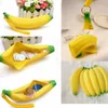 Novelty Silicone Portable Banana Coin Pencil Case Purse Bag Wallet Pouch Keyring Fruit zero wallet ego zipper case gift Free Shipping