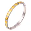 Gold/Rose Two-Tone Gold Plated/Stainless Steel Bangle for Women and Men New Fashion Jewelry YS3195