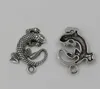 50pcs Antique Liga de Zinco Prata Charms Animais Pingentes para Jóias Fazendo Colares de Bracelete Acalhos 27x31mm A1293787020