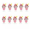 10 PCS ICECream Patches for Kids Clothing Iron on Transfer Thanspique Patch for Jeans DIY Sew on the Embroidery Stick4784809