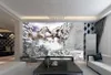 Anpassad tapet för väggar Vithäst Rida 3D-väggmålningar Bakgrund för vardagsrum