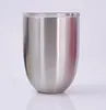 10オンスエッグカップ二重層スチムレスマグカップ粉体塗装ステンレススチールビールワイングラス真空絶縁カップの澄んだふたが付いているカップ