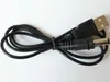 Free shipping 0.8M USB Port To 5.5 x 2.1mm 5V DC Barrel Jack Power Cable Connector Black