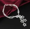 Top Grade Silver Charm Bracelets Sonderangebot heiße Verkaufs-Art- und Weisestern-Ketten-Stulpe-Armband für Frauen-Mädchen-Männer Wholesale freies Schiff 0060YDH