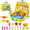 Whole Mini Children Cooking Pretend Play Suitcase Cooking Utensils Kitchen Toys Cosmetic Set Tool Toys For Boys Girl Gift BM09931975