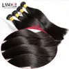 4 Pcs Muito 8 - 30 Polegada Malaio Virgem Cabelo Liso Grau 7A Não Transformados Pacotes Tecer Cabelo Humano Malaio Cor Natural Extensões Dyeable