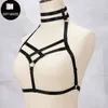 Donne sexy Imbracatura erotica Fasciatura Gabbia Reggiseno Top Con spalline Reggiseno aperto Gotico Imbracatura Bondage Lingerie Giarrettiera Biancheria intima Imbracatura