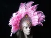 Maschere in stile brasiliano fatte a mano in stile veneziano mascherata maschera di piume maschere per feste costumi di carnevale maschere spedizione gratuita FD05002