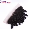 Pre Plucked Kinky Curly Swiss Lace Frontal Closure Ear To Ear 13x4 Raw Virgin Indian Curly Human Hair Full Frontals Closure Natural Hairline