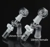 45° 90° bong accessories ash catcher adapter 14mm male 18mm female oil rig dab bubbler glass water pipes smoking bowls 18.8mm