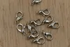 500st Tibetan Silver Alloy Lobster Hooks End Connector Clasps för smycken som gör fynd Halsband armband DIY örhängen leveranser