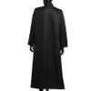 Costume de soutane de prêtre romain, Robe noire du clergé d'église catholique, vêtements de clergé, bouton à simple boutonnage, pour hommes adultes, Cosplay2361