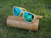 High Quality UV400 Protection Men Women Handmade Retro Natural Bamboo Polarizing Sunglasses Eyewear Eyeglasses Wooden Bamboo Sunglasses