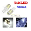 T10 / 921/194 42 SMD 12 V LED Xenon 6000K Biały LED Light Lights Lights Darmowa Wysyłka