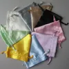 Jewelry pouches silk drawstring small pouch stain chocolate bags candy Christmas gift packing whole2515