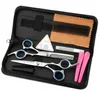 5pcsset outils de coiffure 60 pouces kits de ciseaux de coiffeur tondeuse à cheveux rasoir ciseaux de coiffure outil de coupe de cheveux combinaison 8516394