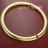 Bracciale bangle da uomo da donna in oro giallo 18 carati GF solido liscio D60mm 40g G101