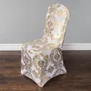 couvertures de chaise de mariage d'or