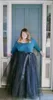 Plus size vloer lengte volwassen tule tutu rok met satijnen lint sjerp aanpassen party rokken 2016 lange tule rok