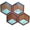 Sapeli-Holzboden Privat Kupfer-Holzboden Mosaikboden Kombinationsboden High-End-Boden nach Maß Design-Hausboden Jade inkl