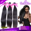 Greatremy Brazilian Virgin Hair Weft Body Wave Silky Straight Indian Malaysian Peruvian HairExtensions Mink Deep Curly Human Hair Bundles