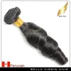 Wefts Human Hair Weaves Funmihair Loose Wavy 3st/Lot Peruansk HumanHair Extensions Weaves 834 tum Natural Color Bellahair