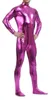 Partihandel-Vuxen Svart Latex Glänsande Turtleneck Långärmad Metalliska Män Catsuit Womens Skin-Tight Unitard Lycra Bodysuit Zentai utan huva