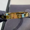 Braccialetto d'oro della serie di amore AU 750 18 k mai dissolvenza 18-21 dimensioni con scatola con cacciavite con replica ufficiale replica di alta qualità regalo di marca di lusso per la fidanzata coppia braccialetto