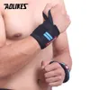 Wristband AOLIKES 1 Pair Wrist Support Weight Lifting Gym Training Wrist Support Brace Straps Wraps Crossfit Powerlifting3830267