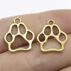 Charms Dog Paw Antique Hangers, Vintage Tibetaans Zilveren Sieraden, DIY Sieraden Accessoires voor Armband Ketting 19x17mm