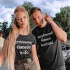 結婚式のギフトカップル服半袖Tシャツ夫妻レタープリント面白い素敵なマッチングバレンタイントップ210517