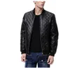 2012 Autumn Winter Black Warm Thick Leather Jackets Men's Stand Collar PU Jacket for Men Coats Size M-3XL