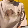 21SS Fashion Summer Men T-shirts Mans Kvinnors P Tryckt Stylist Tee PMS Mens Utskrift Kortärmad trunkerad björn Ang Par-LX-LX0