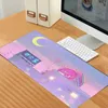 Purple landscape Street Kawaii Anime Mouse Keyboard Locking Edge Otaku Computer Desk Large Pad