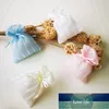 Mooie organza snoep tas voor kinderen cadeau 30 stks streep bundel zak trekkoord pakket sieraden tassen bruiloft supplies organizer fabriek prijs expert ontwerp