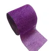 Regalo di nozze Decorazione fai da te Accessori artigianali 24 file Diamante Mesh Wrap Sparkle Strass Nastro di cristallo 10 Yards / Roll