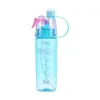 Drinking and Misting Sports Water Bottle Drinking and Spraying Misting Bottle Sports Working Out Cycling Fitness Camping Water Y0915