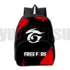 Backpack Game Free Fire Garena Roupa Angelical 3D Meninos Meninas 12/16 polegadas Saco de Escola Crianças Bookbag Homens Jogos de Guerra Travelbags