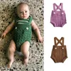 ファッションブランドMA * LI Baby Girlビンテージニットオーバーオールスープと夏の乳児の素敵なブルーマーストラップブランドスタイリッシュ210619