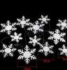 2021 Beyaz Kar Tanesi Süslemeleri Asılı Kar Tanesi Noel Ağacı Süslemeleri Ev Weddding Parti için 6 adet Ağaçlar Pencere Sticker