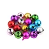 50pcs Charms Christmas Jingle Bells Metal Little Decoration Colorful/Mix Color Party DIY Beads jewelry accessories