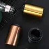 20st Färgglada 5 färger Pocket Magnetisk Rostfritt stålflasköppnare Automatisk Tryck ner Soda Beer Cap OpenersDH0350