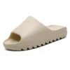 Indoor comfortabele zachte slippers antislip badkamer thuis schoenen platte Eva dikke zool dia's dames strand sandalen