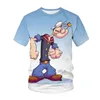 Producto Camisetas con estampado 3D de dibujos animados para hombres y mujeres Ropa de calle informal Harajuku Camiseta de manga corta con cuello redondo de gran tamaño